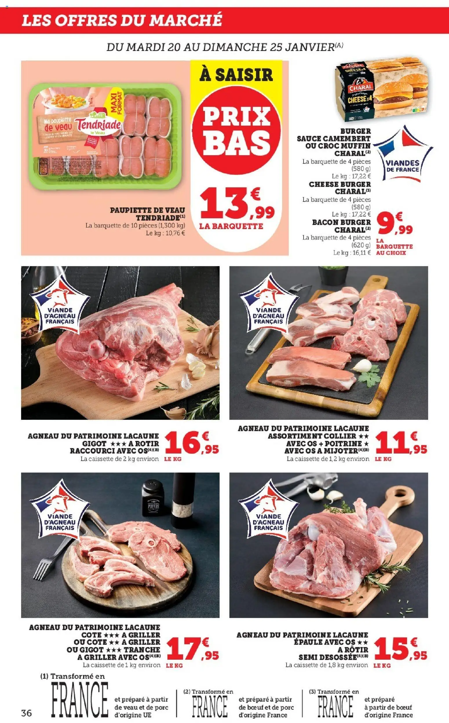 {H1} | Page: 36 | Produits: Agneau, Poivre, Porc, Camembert