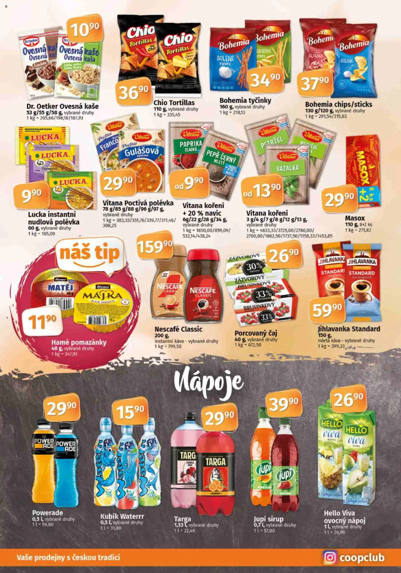 Konzum leták od 28.01.2026 | Strana: 6 | Produkty: Koření, Paprika, Chia, Mletá káva