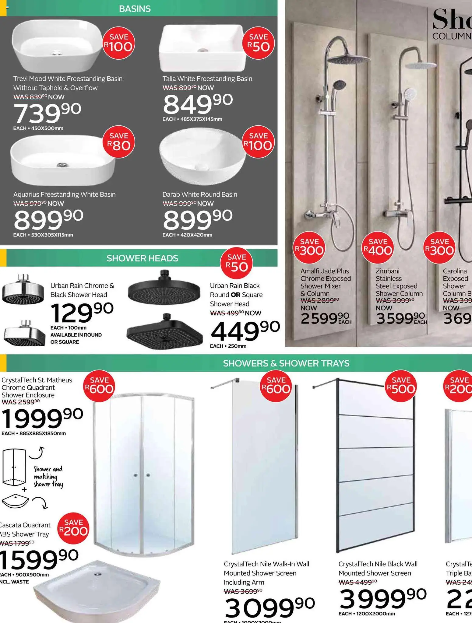 CTM Bathroom Specials | 12/03/2026 | How to get a limited discount? Save today! | South Africa