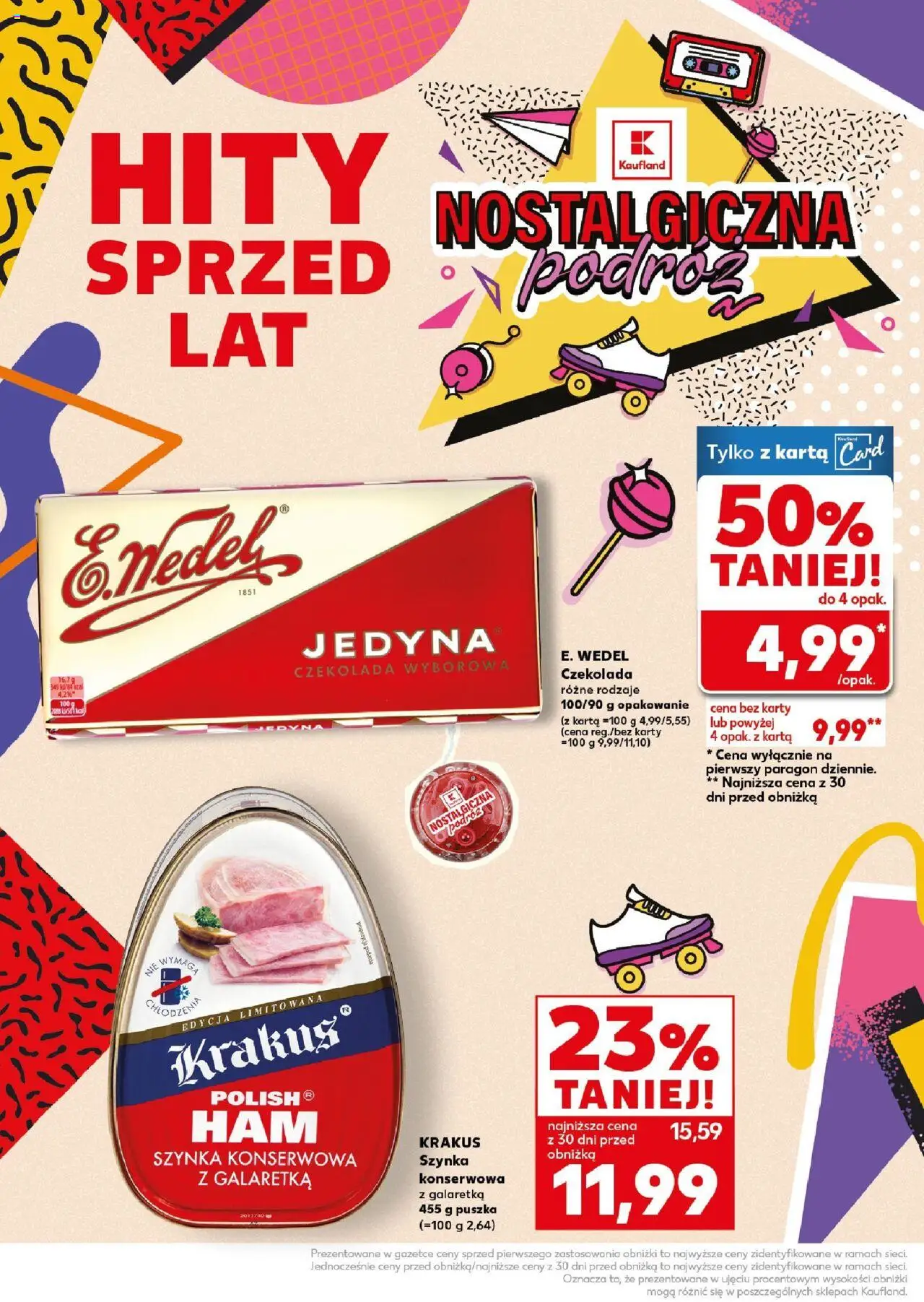 Kaufland gazetka - Super Sobota od 09.08.2025 | Strona: 8 | Produkty: Karta, Galaretka, Szynka, Czekolada