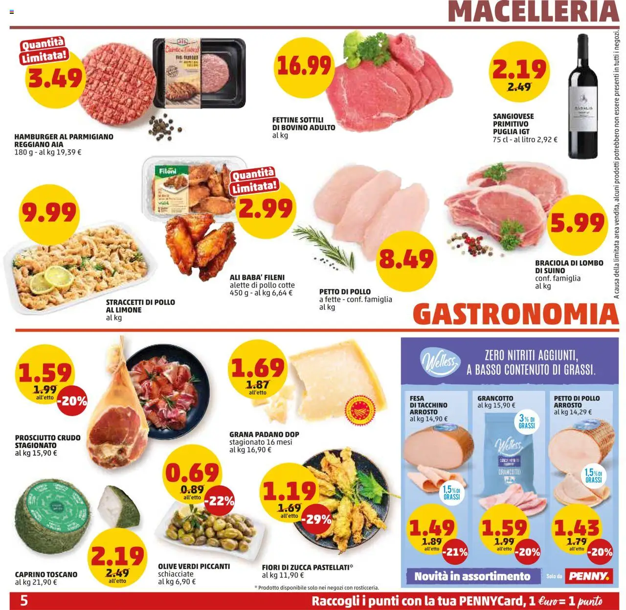 Volantino PENNY del 19.06.2025 | Pagina: 5 | Prodotti: Tacchino, Olive, Prosciutto, Hamburger