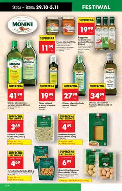 Pogląd oferty "Pesto Monini, 190 g, alla genovese, rucola, rosso z suszonymi pomidorami, calabrese z papryką i ricottą" - ważna od 29.10.2025 | Strona: 46