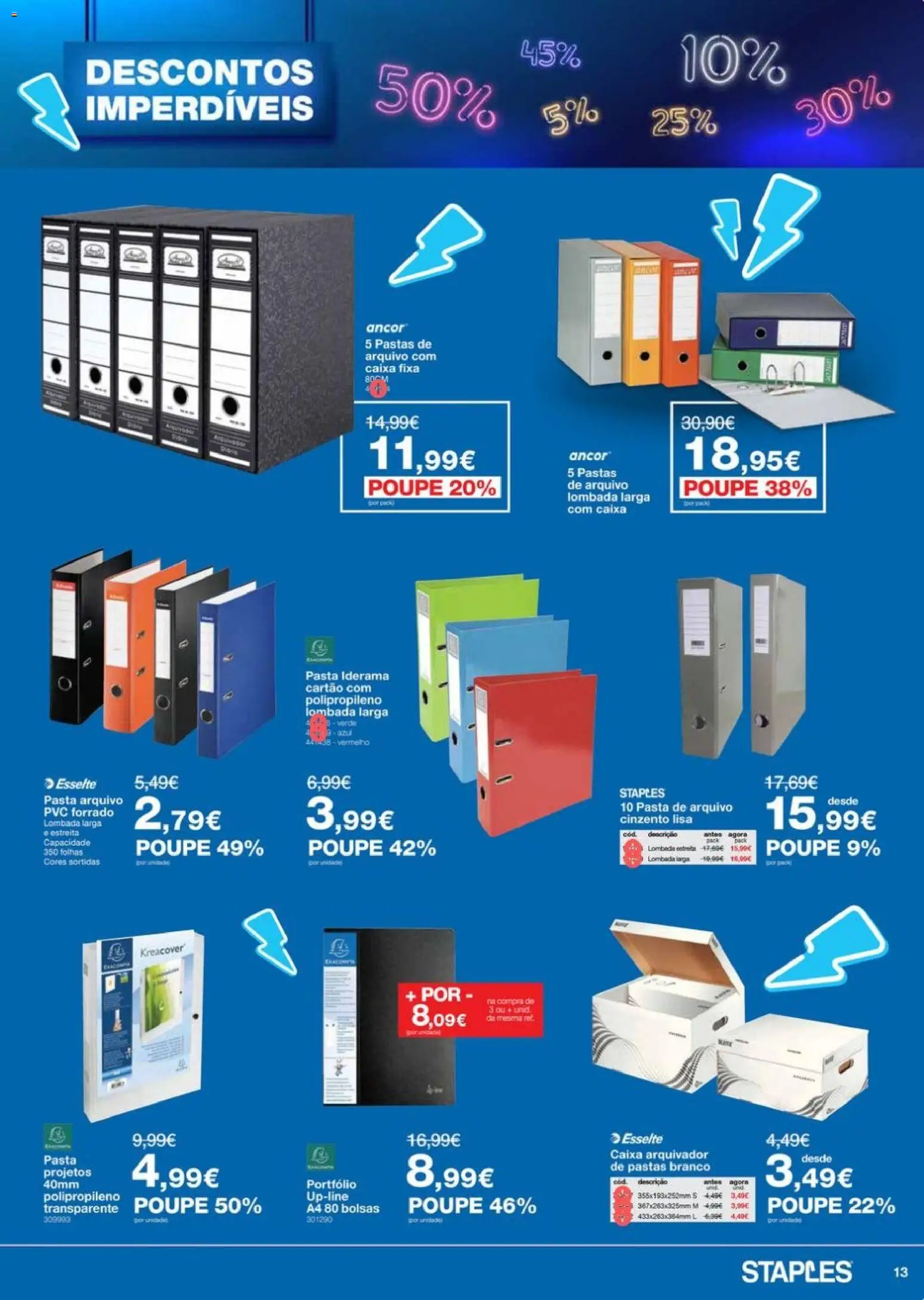 Staples Descontos Imperdíveis Abril 2026 │ válido de 06.04.2026 | Página: 13 | Produtos: Caixa