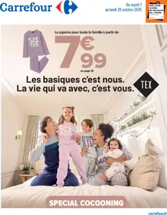 Carrefour - Prévisualisation de Carrefour catalogue textile cocooning  valide à partir de 07.10.2025