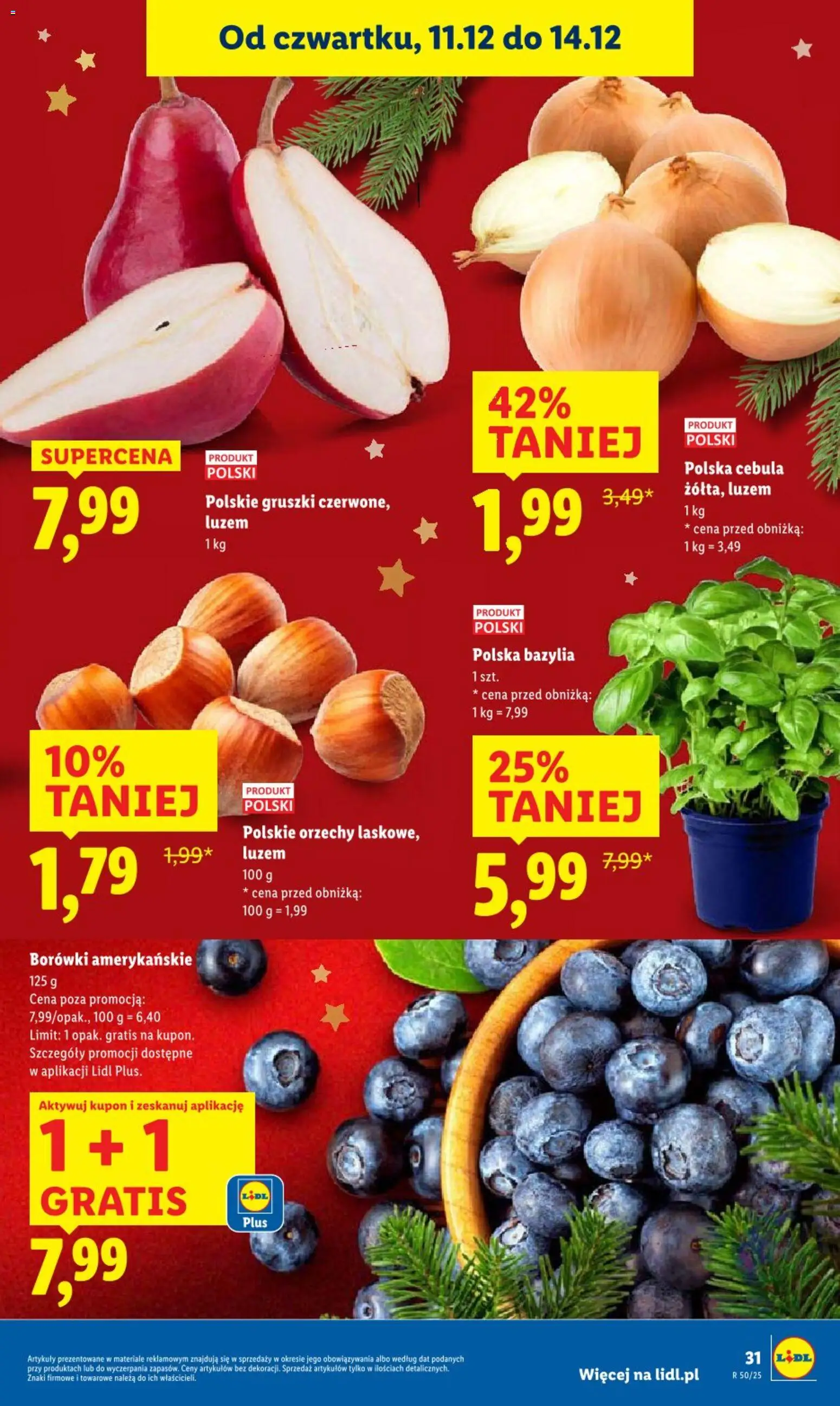 Lidl Gazetka od 11.12.2025 | Strona: 31 | Produkty: Bazylia, Orzechy