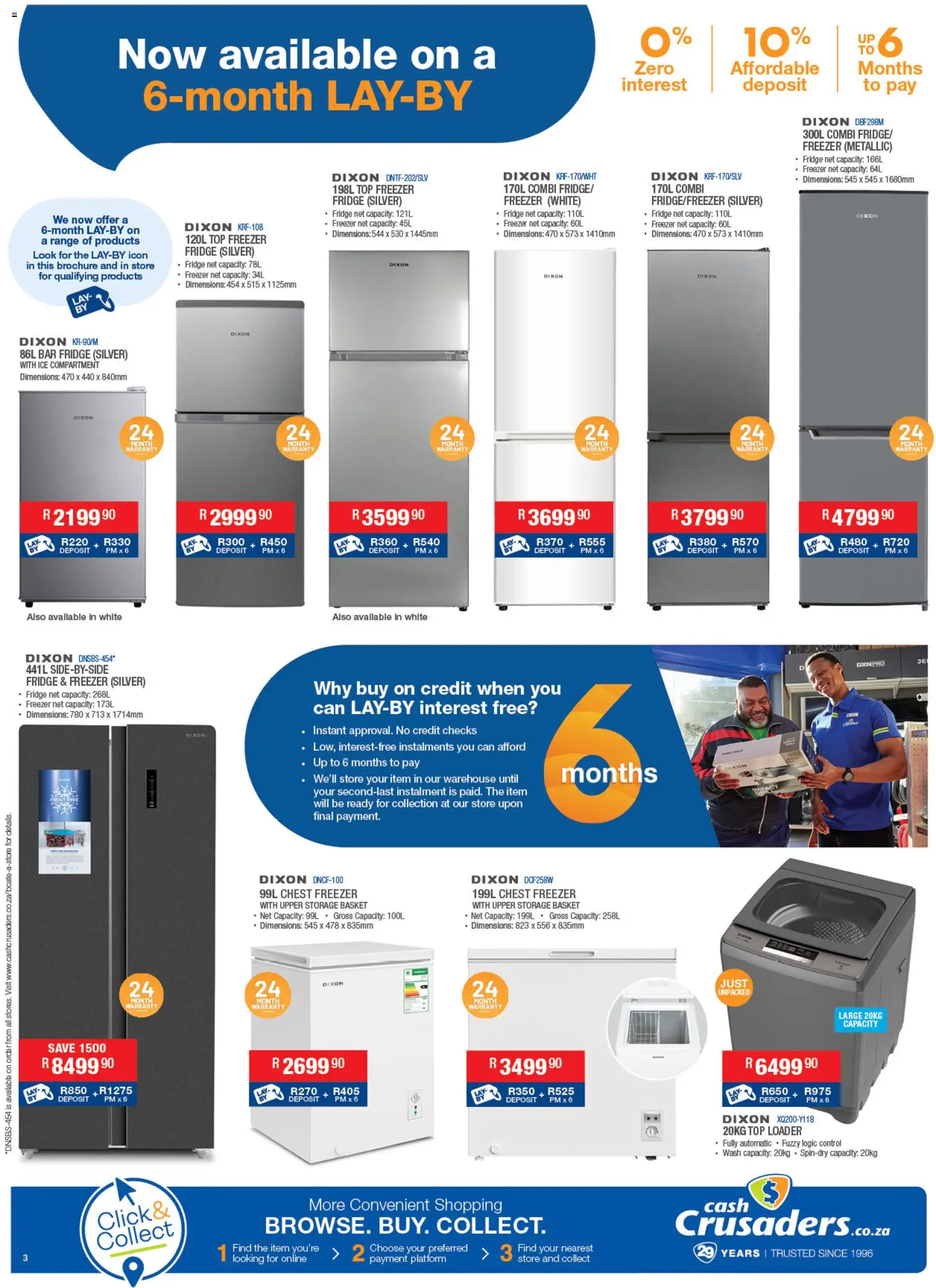 New Cash Crusaders catalogue – valid from 23.10.2025 | Page: 3 | Products: Freezer, Basket, Fridge, Chest freezer
