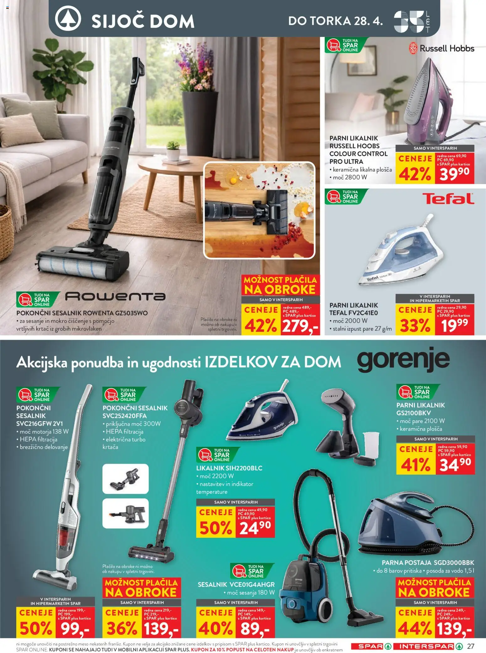 Novi Spar katalog ponudbe – veljaven od 15.04.2026 | Stran: 33