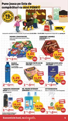 Ofertele PENNY valabile de la 25.03.2026 | Pagină: 4 | Produse: Lapte, Ulei, Biscuiți, Caramele