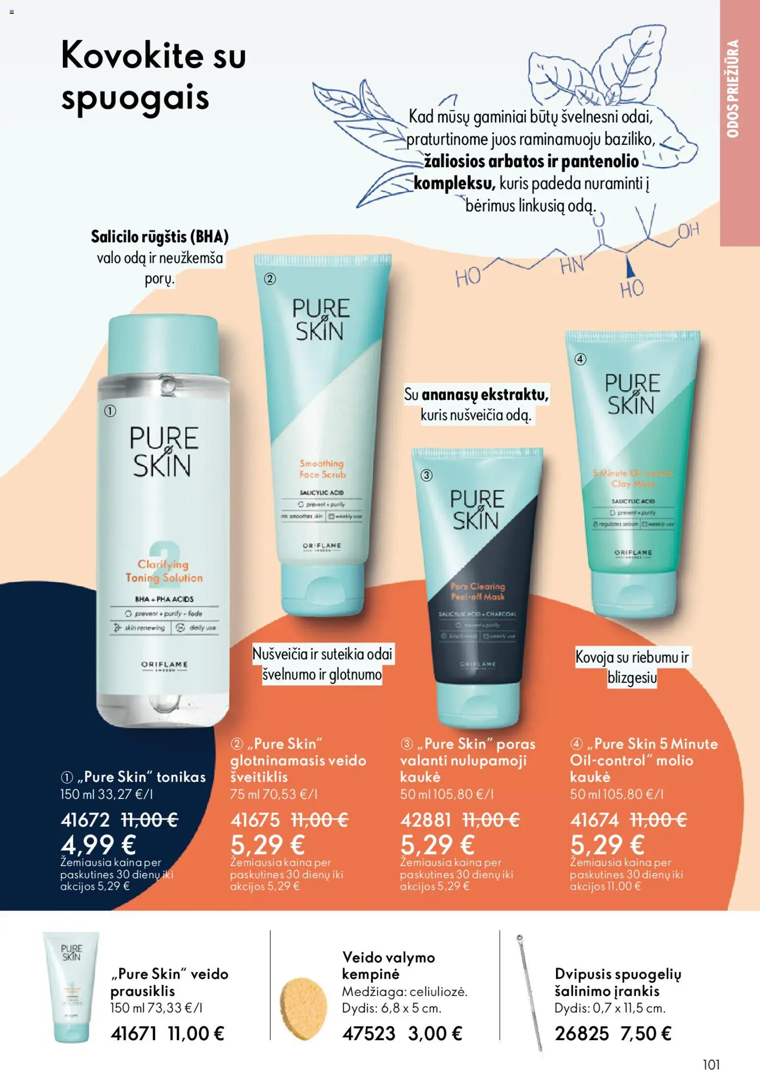 Oriflame akcijos nuo 11.03.2026 | Puslapis: 101 | Prekių: Tonikas, Kaukė, Šveitiklis, Prausiklis