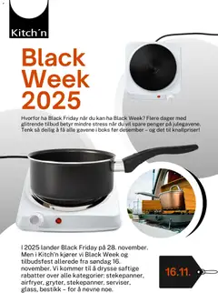 Forhåndsvisning av Kitch´n - Black Friday Varsel gyldig fra 28.10.2025