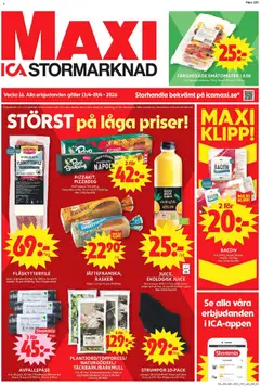 ICA Maxi erbjudanden - Förhandsvisning av reklamblad från butik ICA Maxi aktuell från 13.04.2026