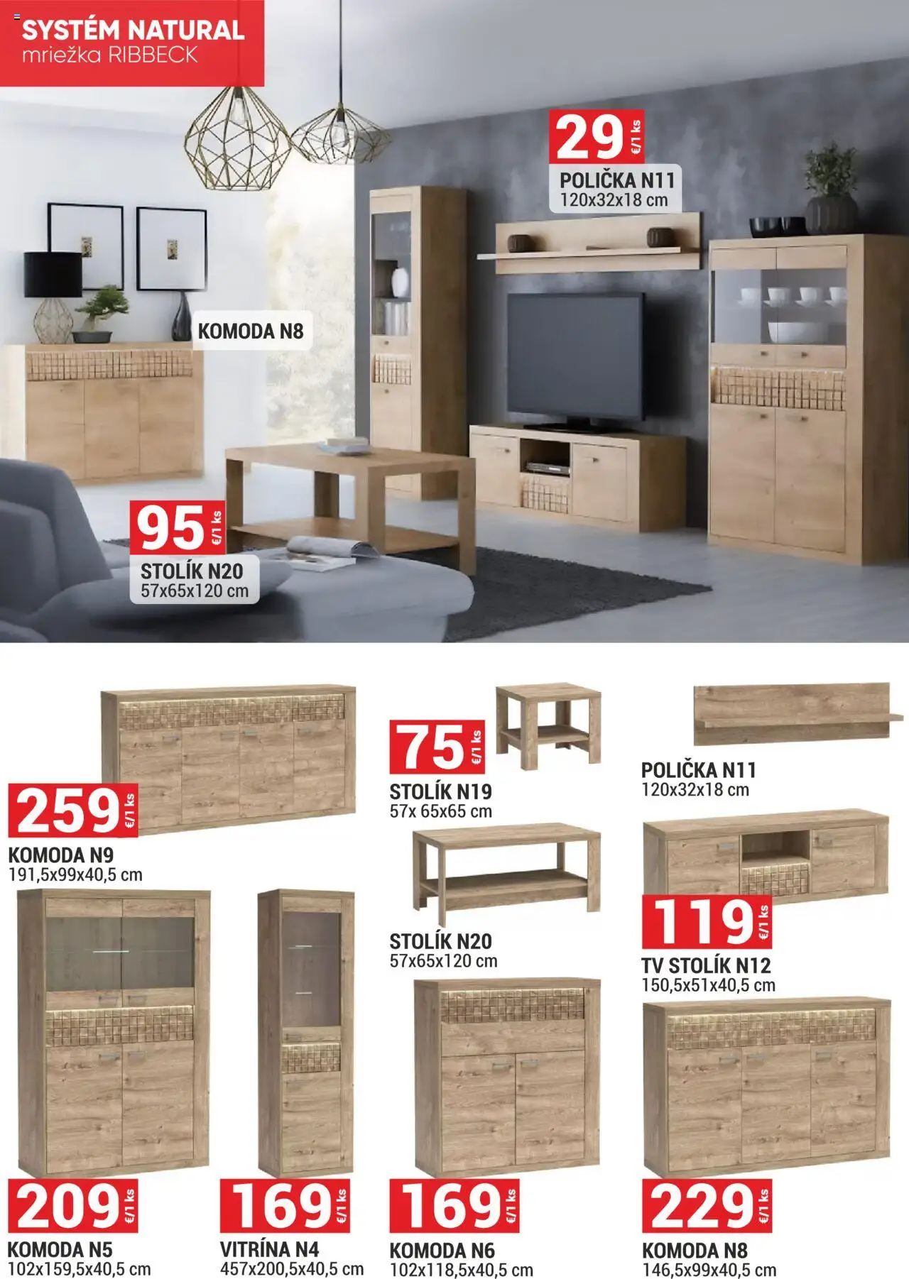 Merkury Market nábytok, sedačky, matrace │ platný od 01.08.2025 | Strana: 20 | Produkty: Tv, Tv stolik, Komoda