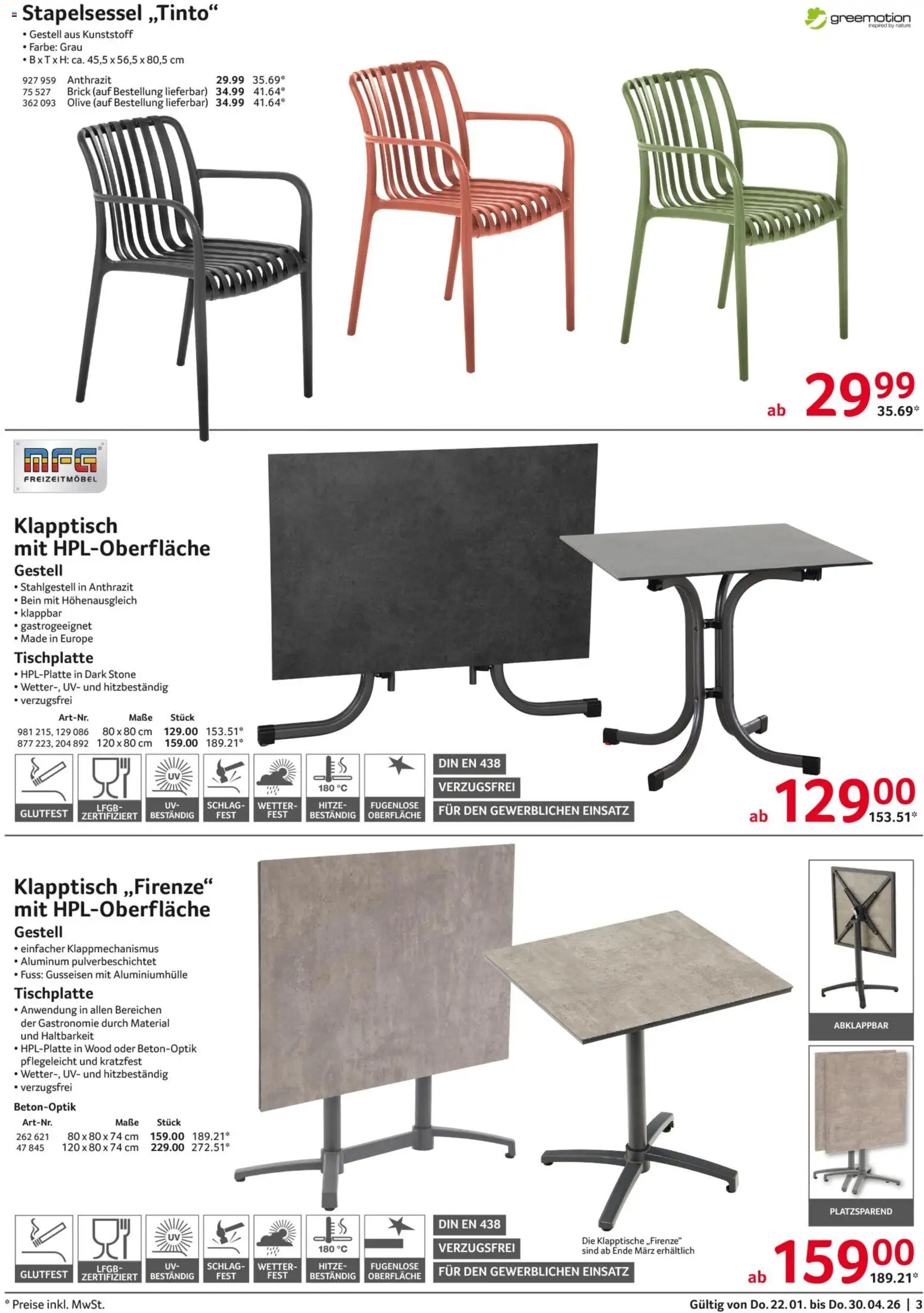 Selgros Außengastronomie – gültig ab 22.01.2026 | Seite: 3