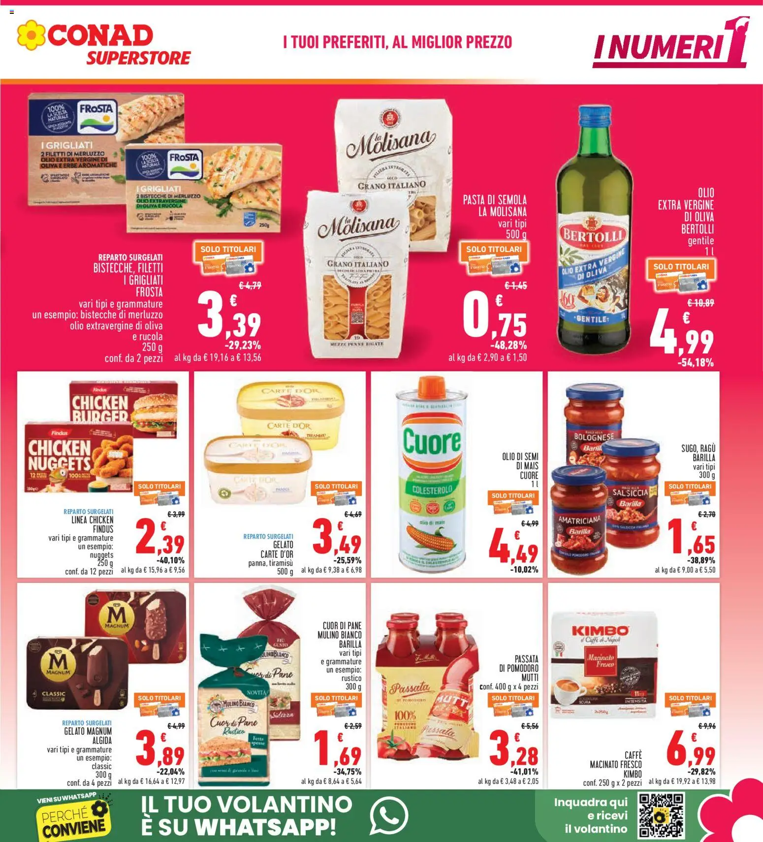 Volantino Conad del 08.04.2026 | Pagina: 3 | Prodotti: Caffè, Salsiccia, Ragú, Penne