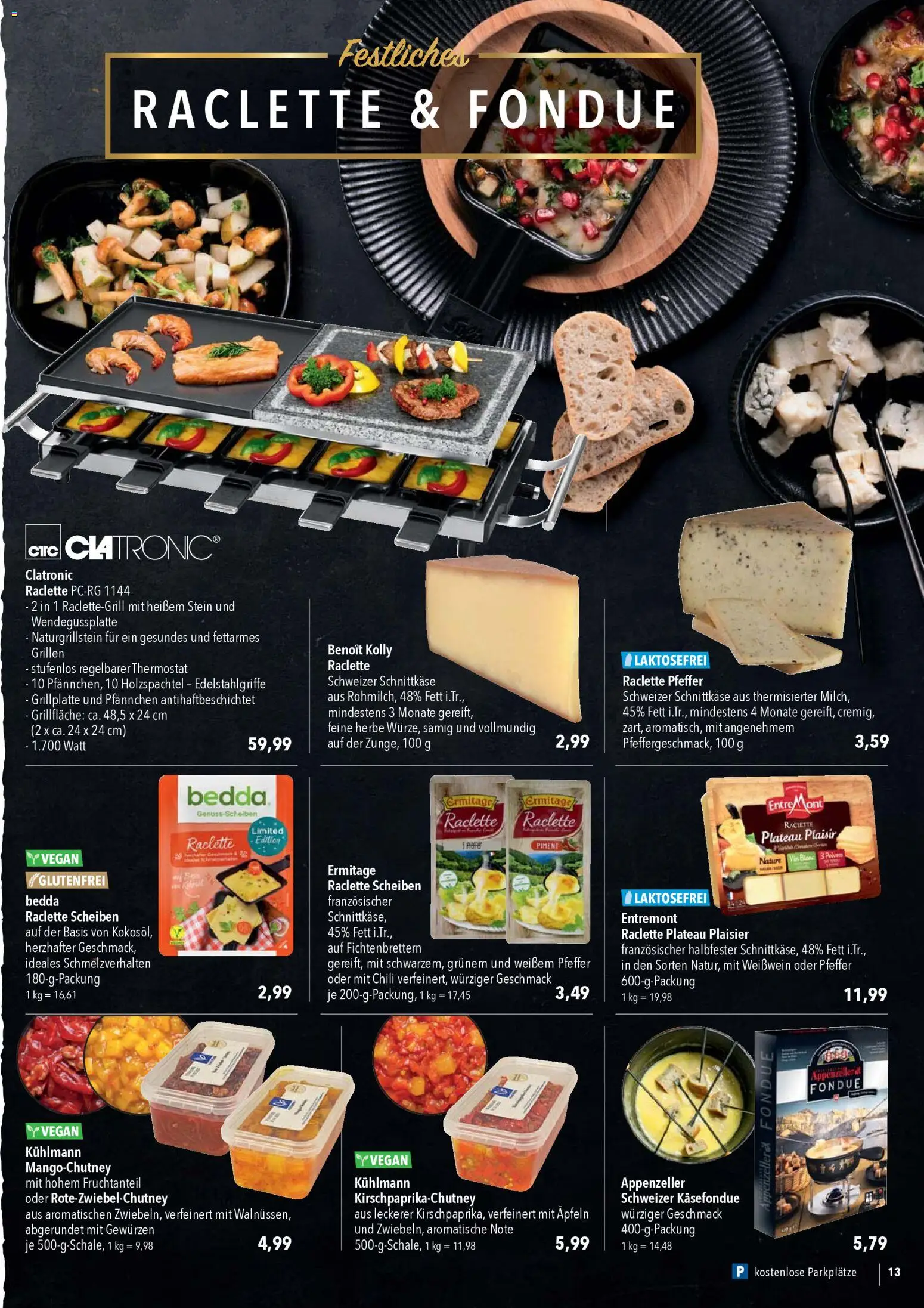 CITTI Markt Prospekt 	 – gültig ab 03.12.2025 | Seite: 13 | Produkte: Weißwein, Pfeffer, Raclette, Fondue