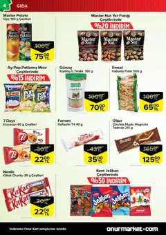 28.10.2025 tarihinden itibaren geçerli olan Onur Market kataloğu önizlemesi | Sayfa: 4