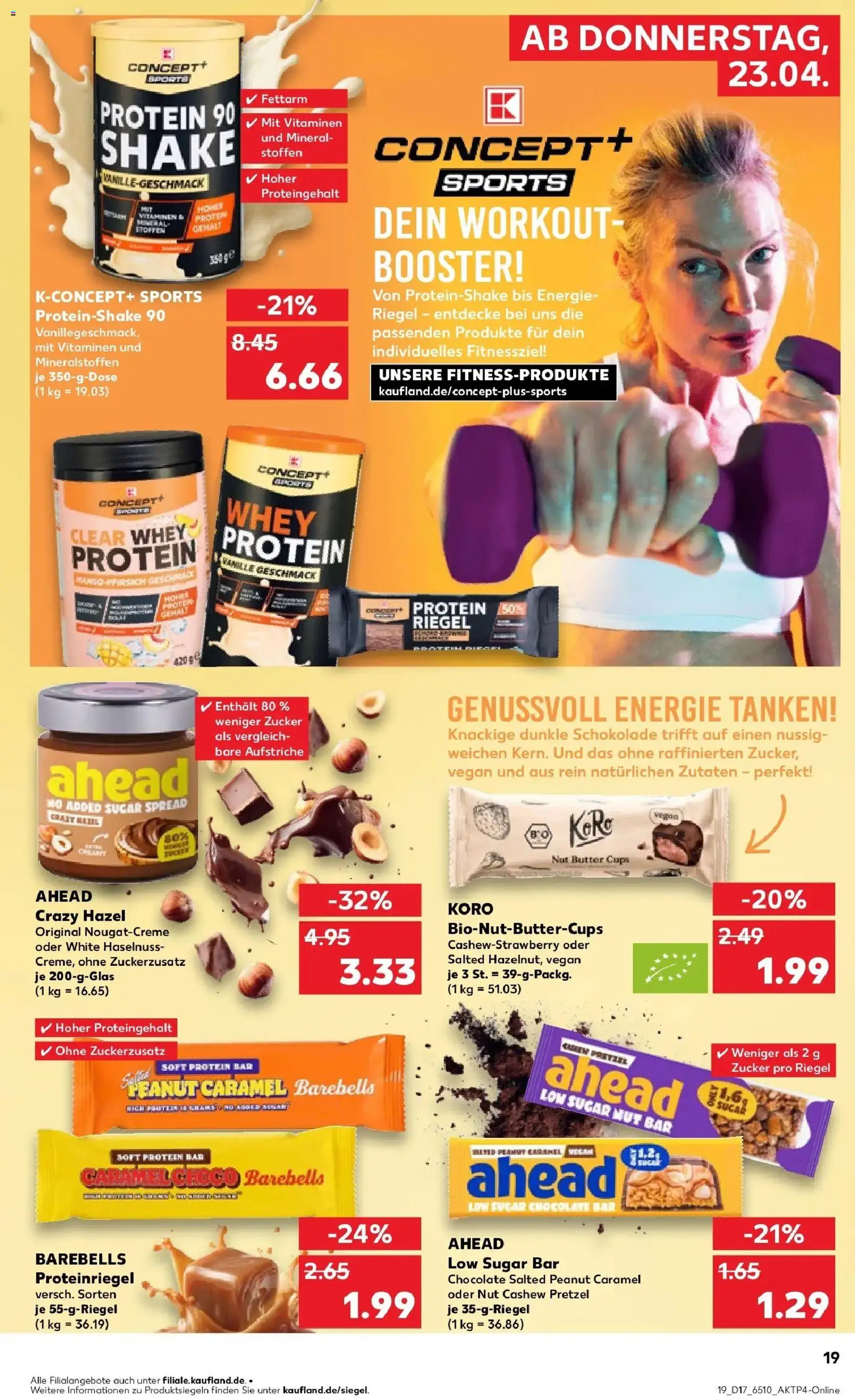 Kaufland Prospekt Beckum	 – gültig ab 23.04.2026 | Seite: 19 | Produkte: Butter, Schokolade, Bad, Zucker