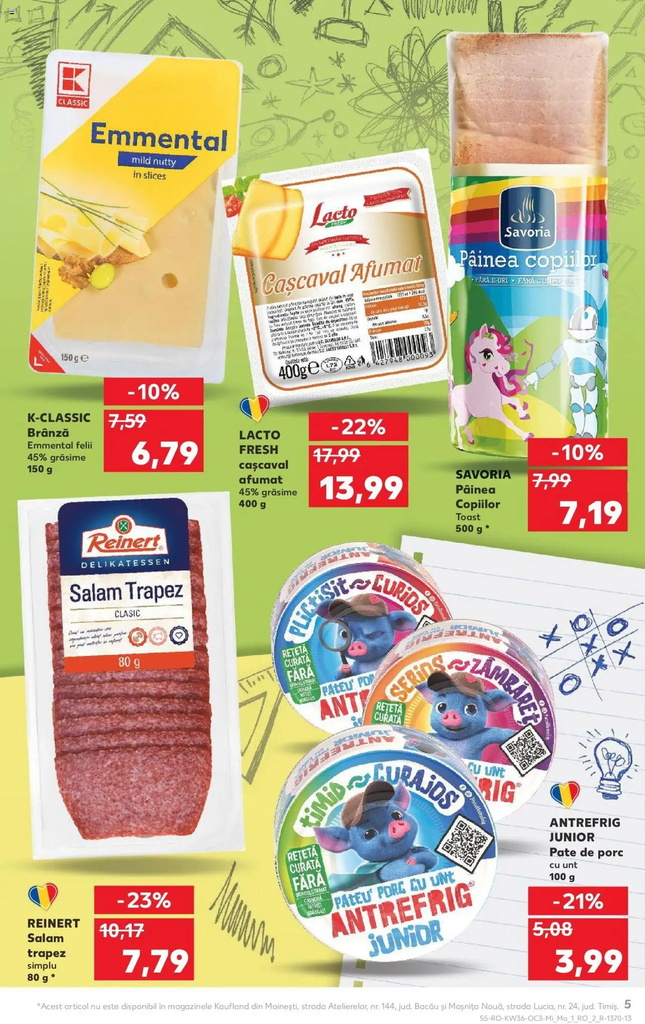 Noul catalog Kaufland – valabil de la 03.09.2025 | Pagină: 5 | Produse: Pară, Pate, Brânză, Salam