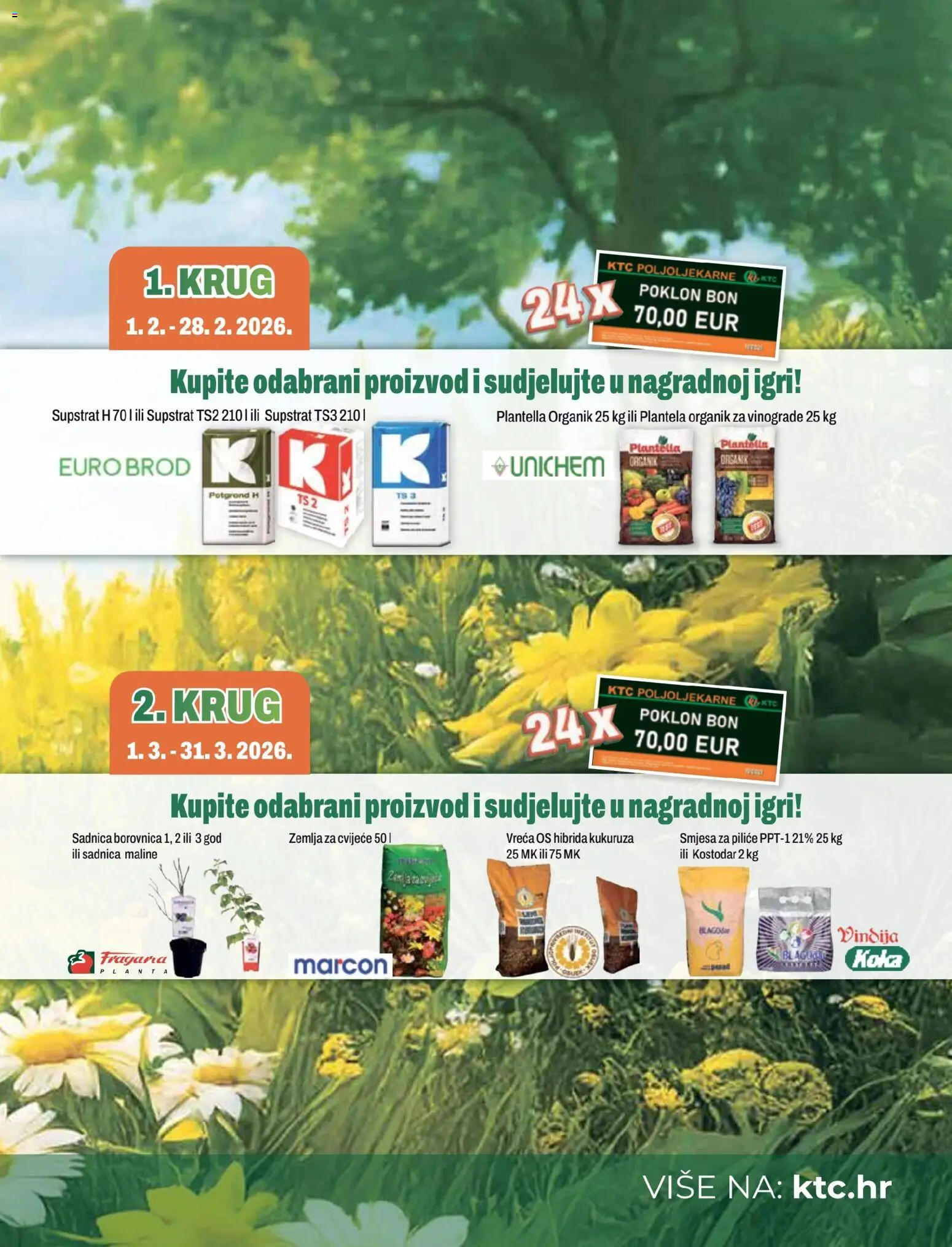 KTC katalog | vrijedi od 25.02.2026 | Stranica: 13 | Proizvodi: Vindija, Cvijeće, Maline, Zemlja za cvijeće