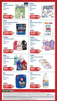 01.04.2026 tarihinden itibaren geçerli olan Metro kataloğu önizlemesi | Sayfa: 2 | Ürünler: Yumuşatıcı, Deterjan, Bulaşık deterjanı, Tuvalet kağıdı