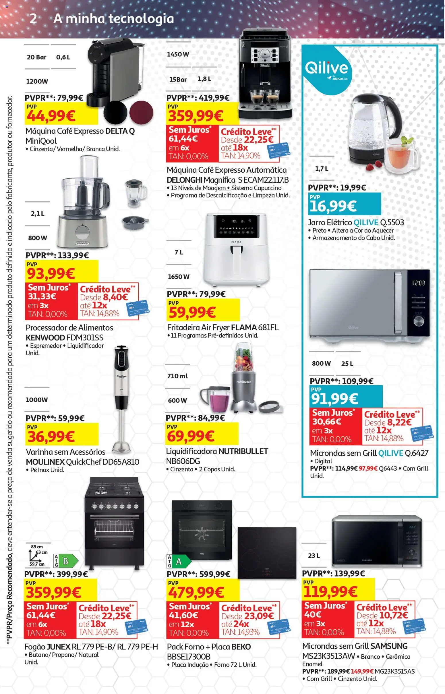 Auchan - Festa das Marcas │ válido de 03.03.2026 | Página: 35 | Produtos: Copos, Cabo, Air fryer, Liquidificador