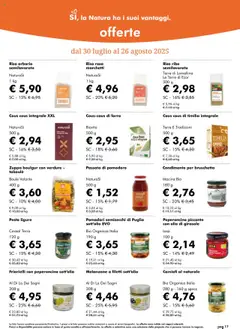 Volantino Natura Sì del 30.07.2025 | Pagina: 17