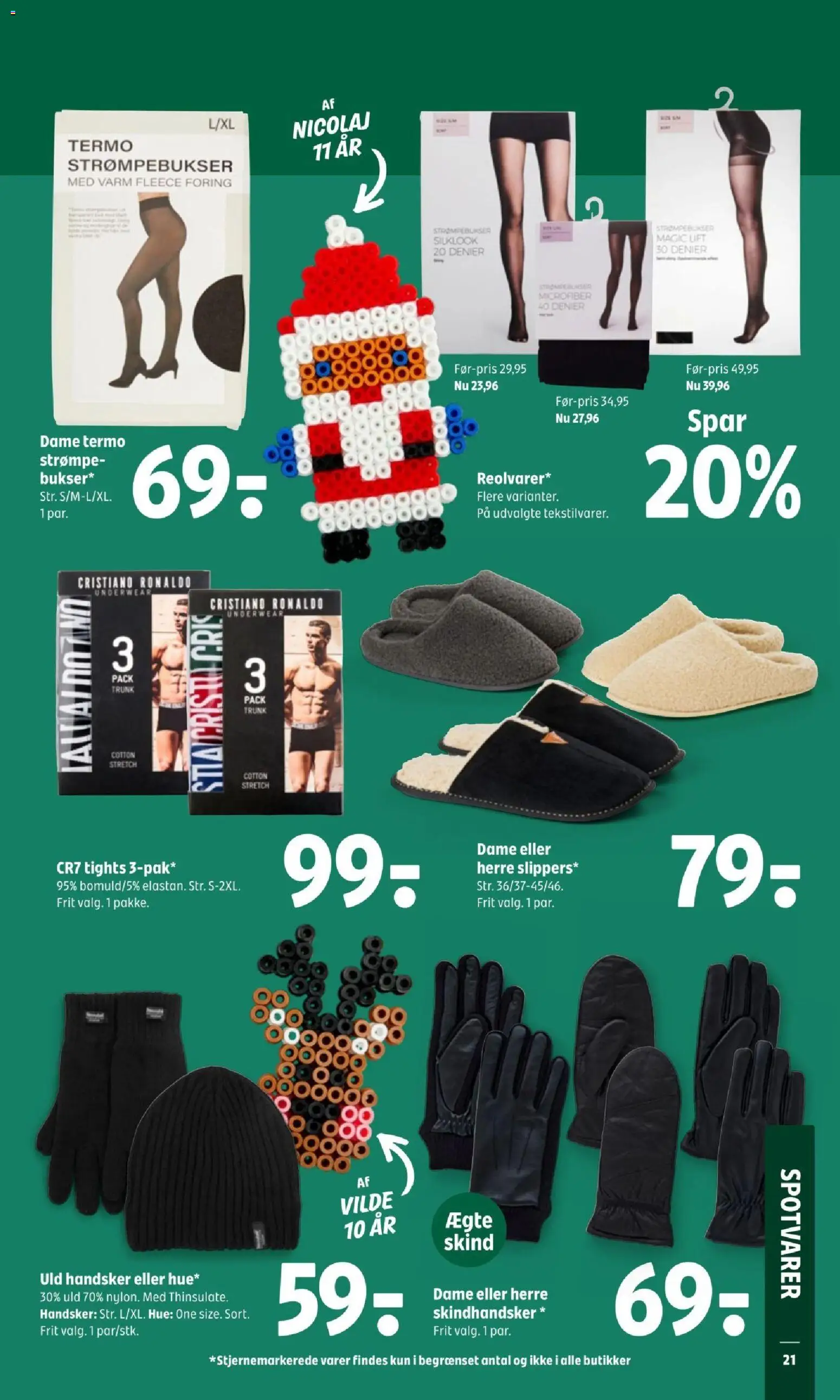 Coop 365 tilbudsavis – gyldig fra 11.12.2025 | Side: 23 | Produkter: Hue, Handsker, Strømpebukser, Tights