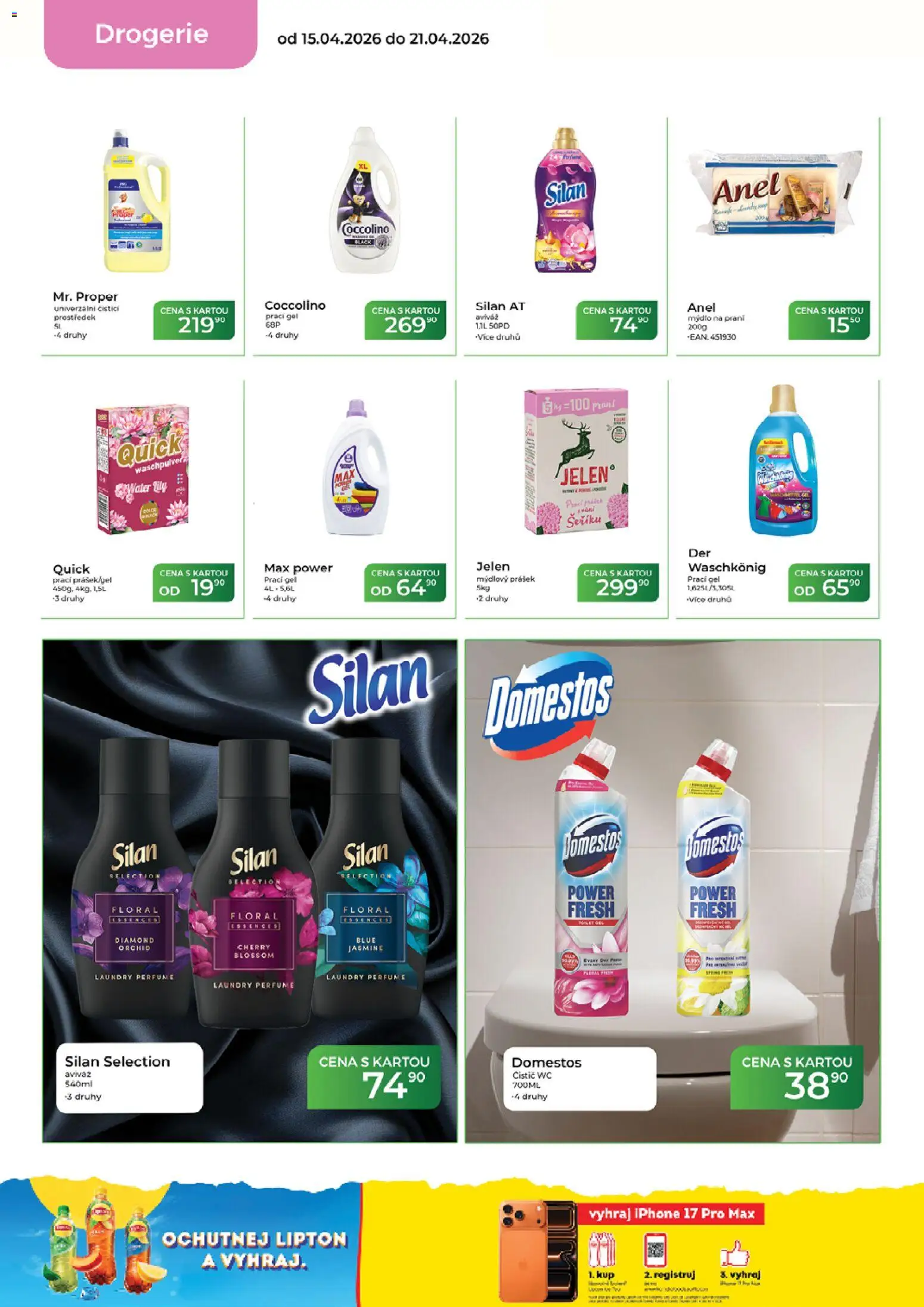 Tamda Foods leták od 15.04.2026 | Strana: 54 | Produkty: Aviváž, Iphone, Domestos, Drogerie