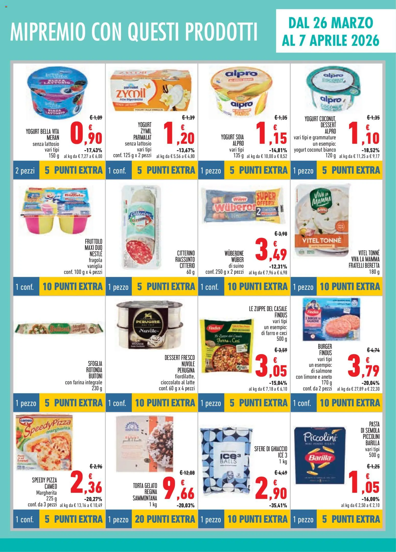 Volantino Conad del 26.03.2026 | Pagina: 5 | Prodotti: Pizza, Salmone, Pasta, Farro