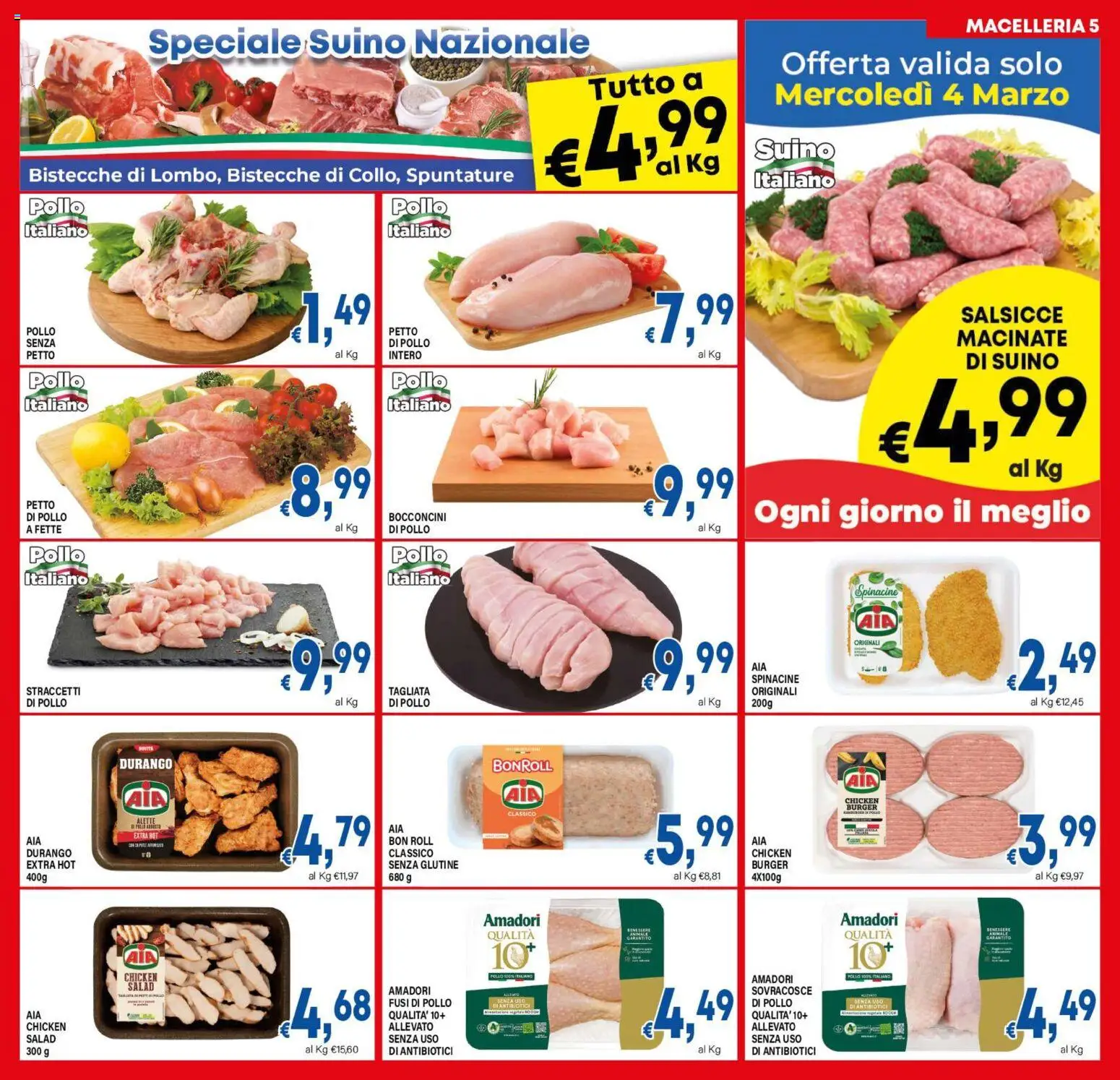 Volantino DEM del 25.02.2026 | Pagina: 5 | Prodotti: Pollo, Suino