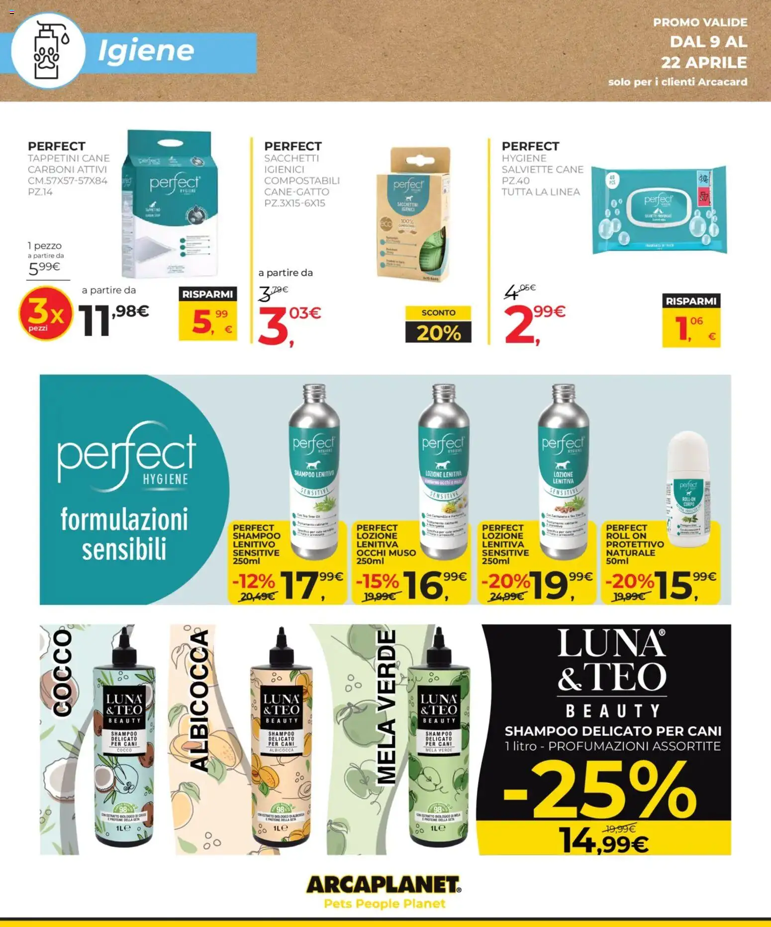 Volantino Arcaplanet del 09.04.2026 | Pagina: 26 | Prodotti: Shampoo, Cocco
