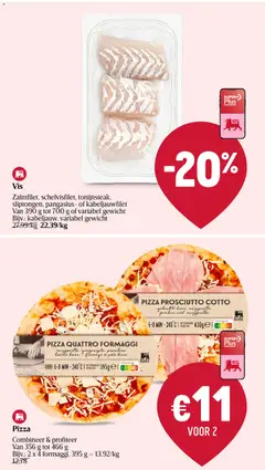 PIZZA QUATTRO FORMAGGI, mozzarella, gorgonzola, provolone, harde kaas - fromage à pâte dure - Voorbeeld van een folder van Delhaize, geldig van 20.11.2025 | Pagina: 32