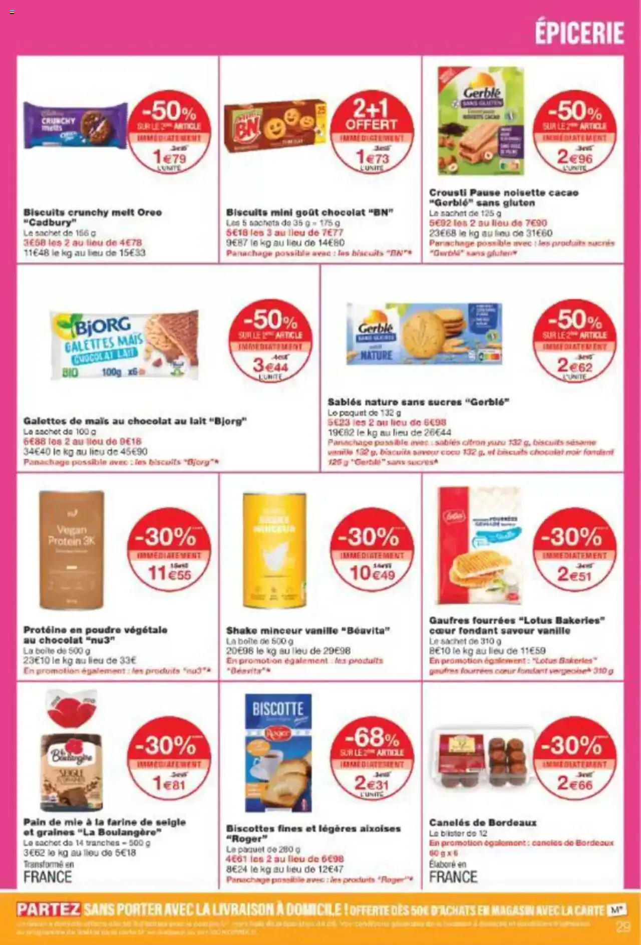  | Page: 29 | Produits: Citron, Mais, Pain de mie, Farine de seigle