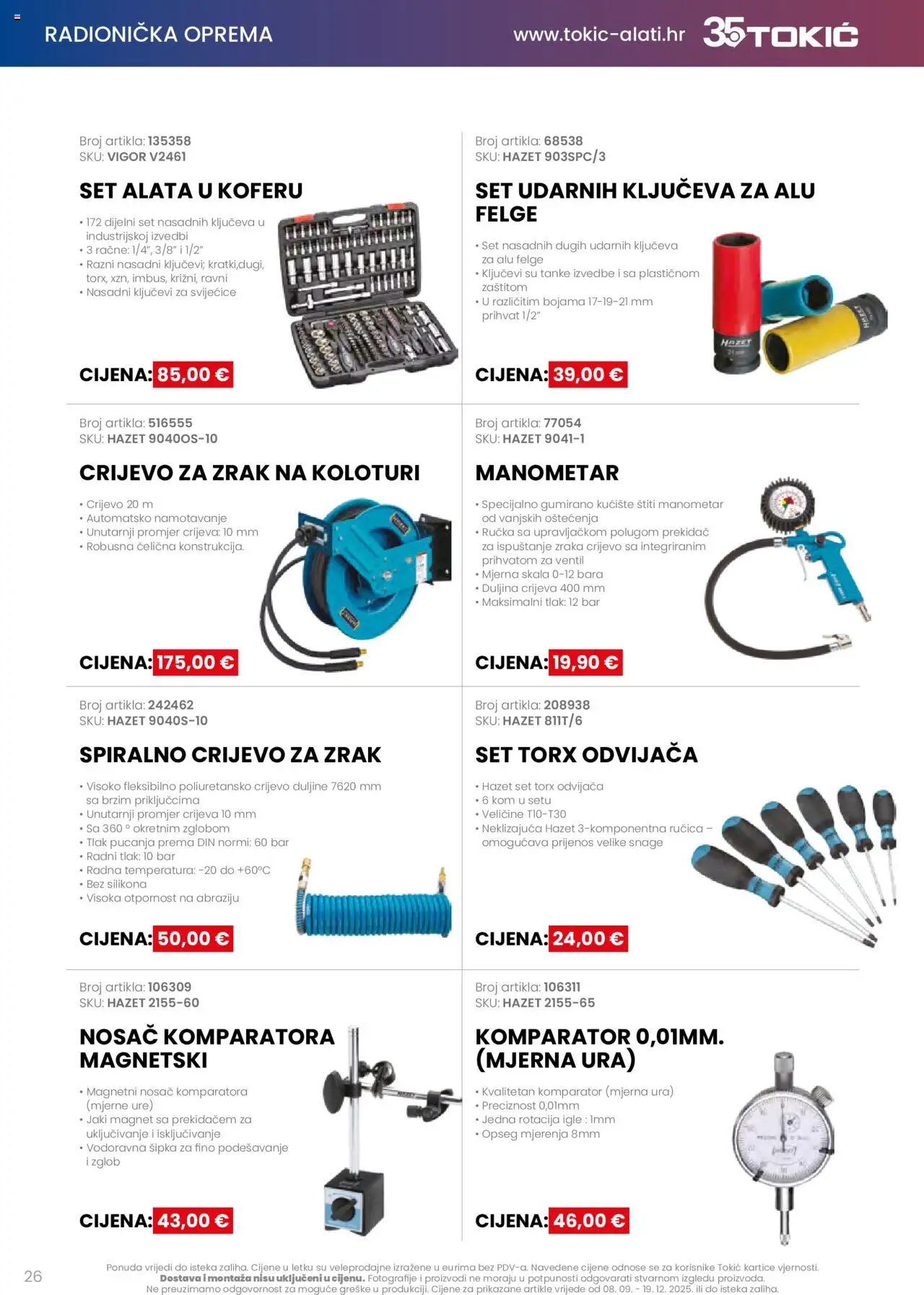 Tokić katalog | vrijedi od 08.09.2025 | Stranica: 26 | Proizvodi: Manometar, Ventil