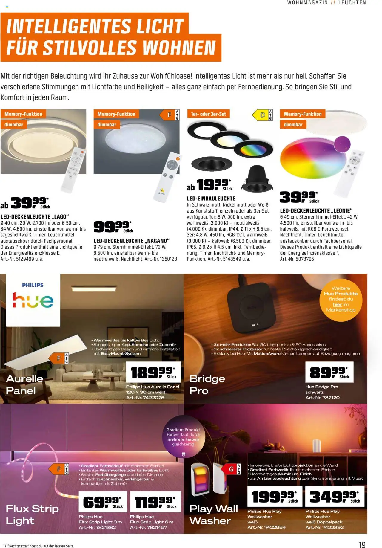 Obi  Alles für dein Zuhause – gültig ab 13.10.2025 | Seite: 19 | Produkte: Philips, Nachtlicht