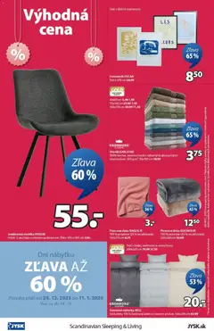 JYSK leták platný od 24.12.2025 | Strana: 16 | Produkty: Obliečky, Jedálenská stolička