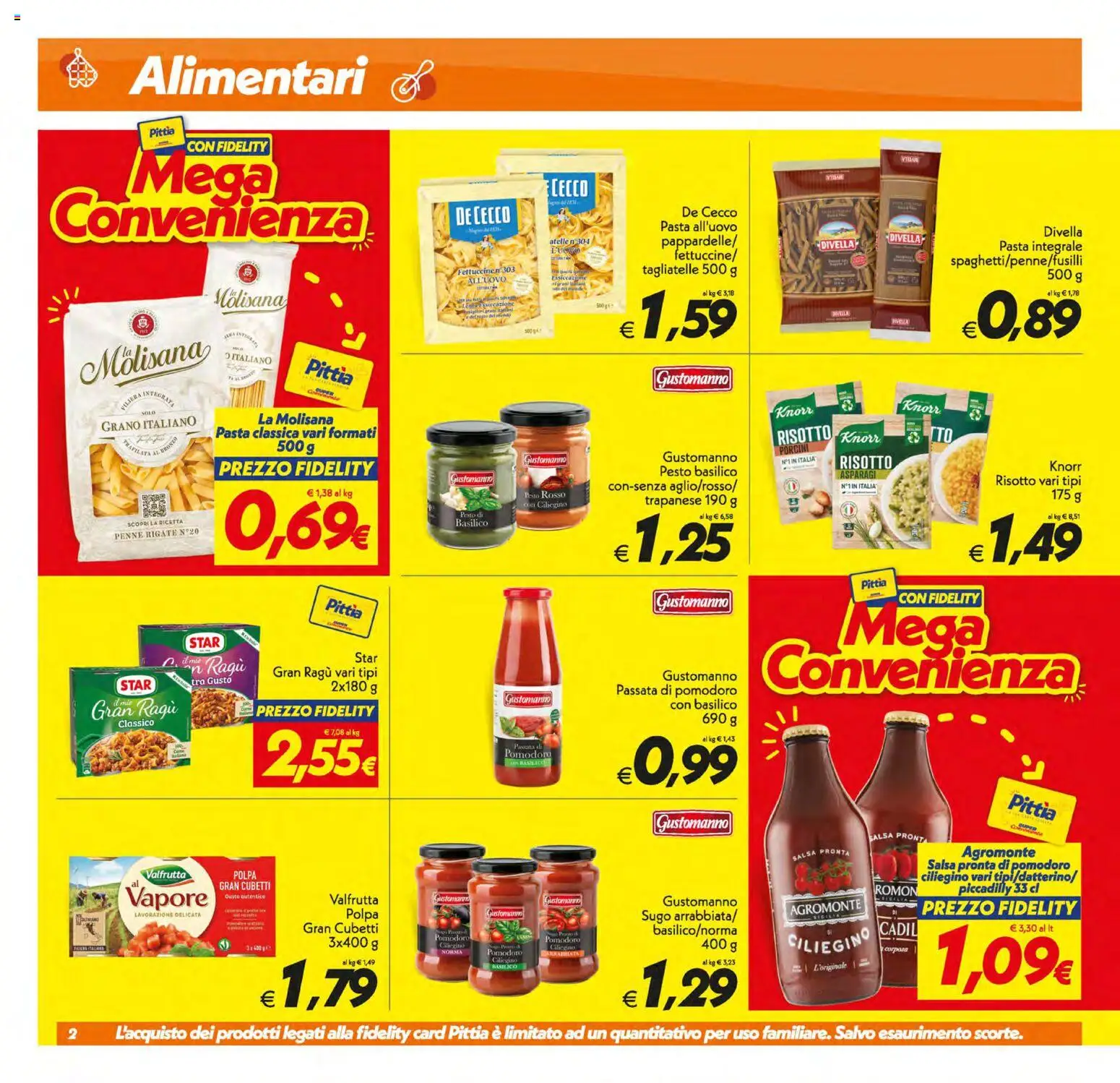 Volantino SuperConveniente del 17.03.2026 | Pagina: 2 | Prodotti: Salsa, Pasta, Asparagi, Penne