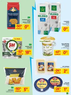 Tuš katalog akcije – veljaven od 14.01.2026 | Stran: 5 | Izdelki: Edamec, Topljeni sir, Testenine, Smetana