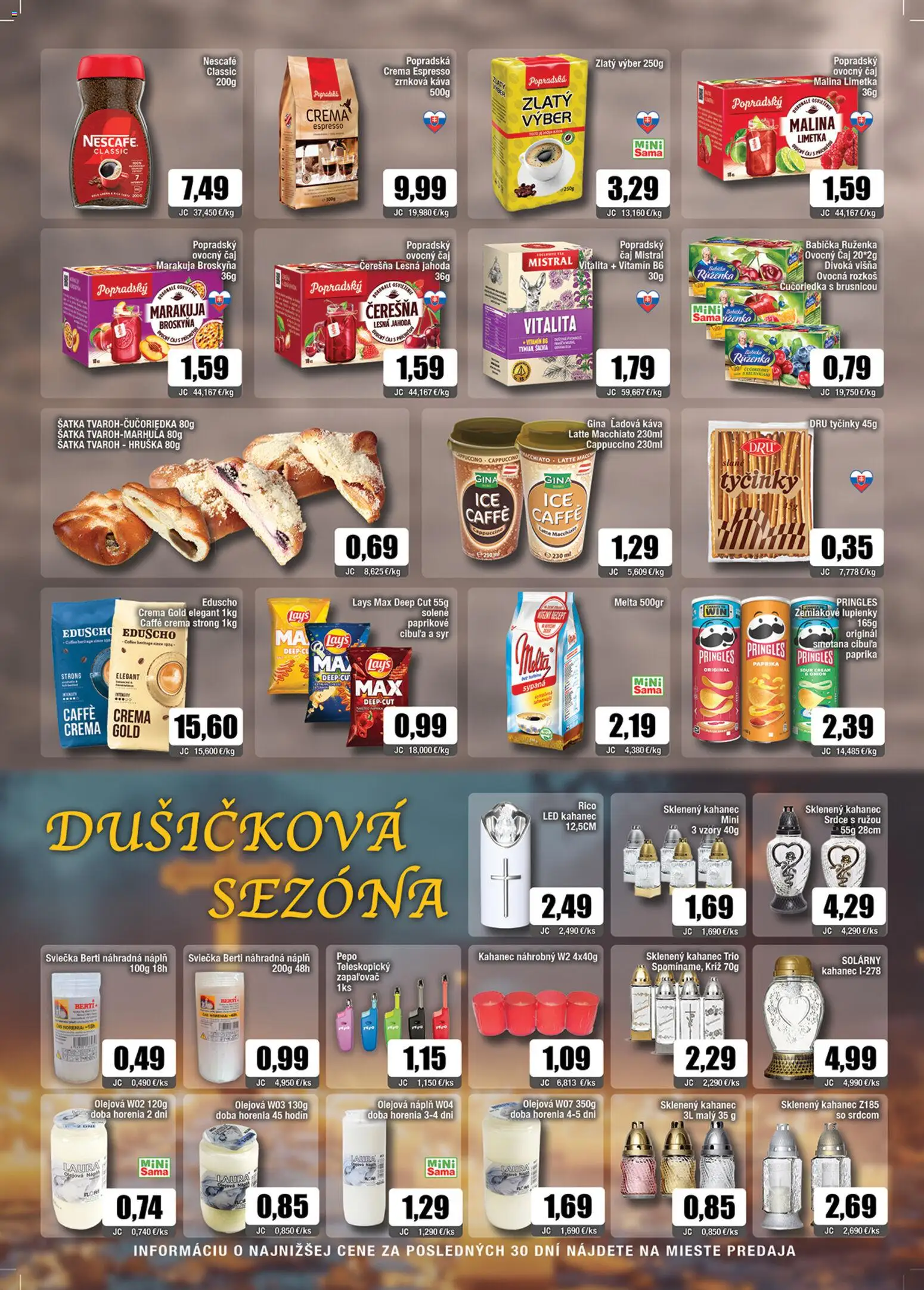 Nové Sama akcie – leták je platný od 24.10.2025 | Strana: 7 | Produkty: Limetka, Čaj, Led, Zrnková káva