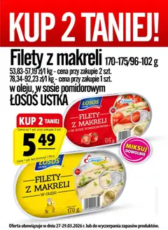 Pogląd oferty "Prim Market promocja - Filety Z Makreli" - ważna od 27.03.2026