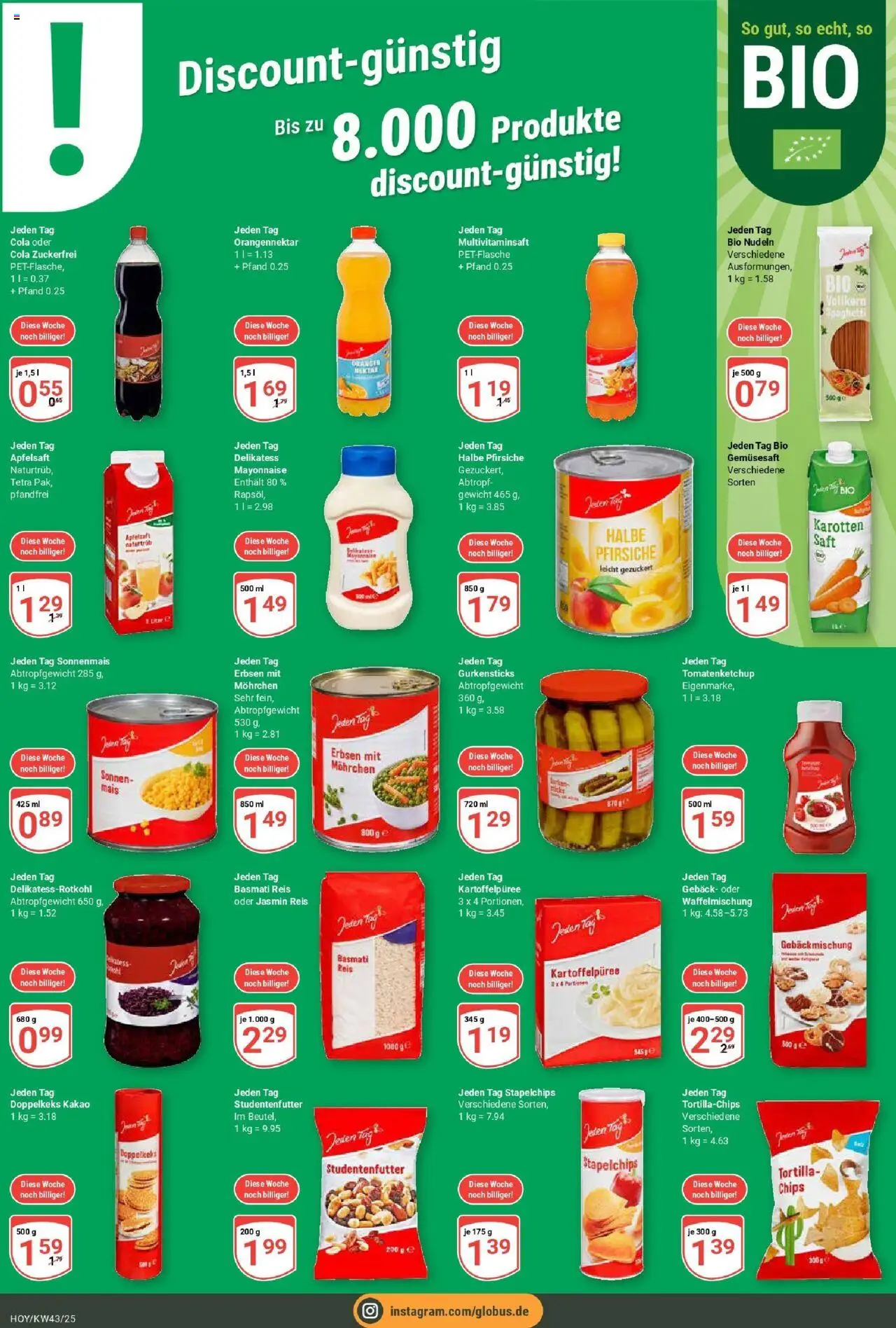 Globus prospekt Hoyerswerda	 – gültig ab 19.10.2025 | Seite: 23 | Produkte: Gewicht, Cola, Reis, Chips