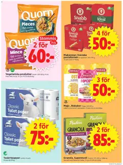 ICA Supermarket erbjudanden - Förhandsvisning av reklamblad från butik ICA Supermarket aktuell från 23.03.2026 | Sida: 11 | Produkter: Gem, Galler, Toalett, Granola