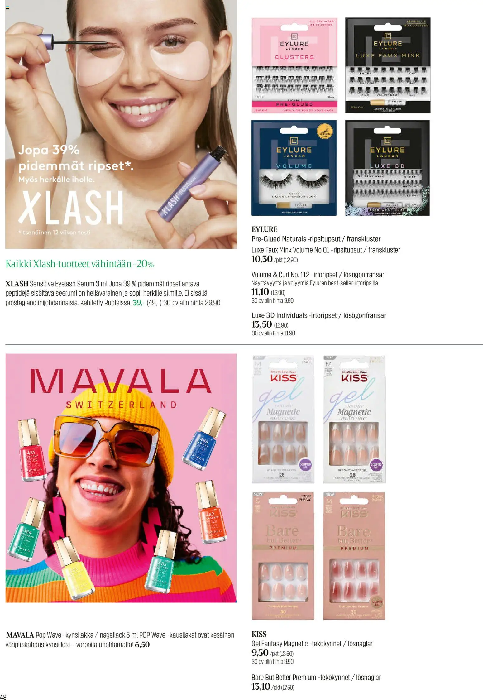 Sokos tarjoukset – voimassa 20.04.2026 alkaen | Sivu: 48 | Tuotteet: Irtoripset, Kynsilakka, Seerumi, Tekokynnet