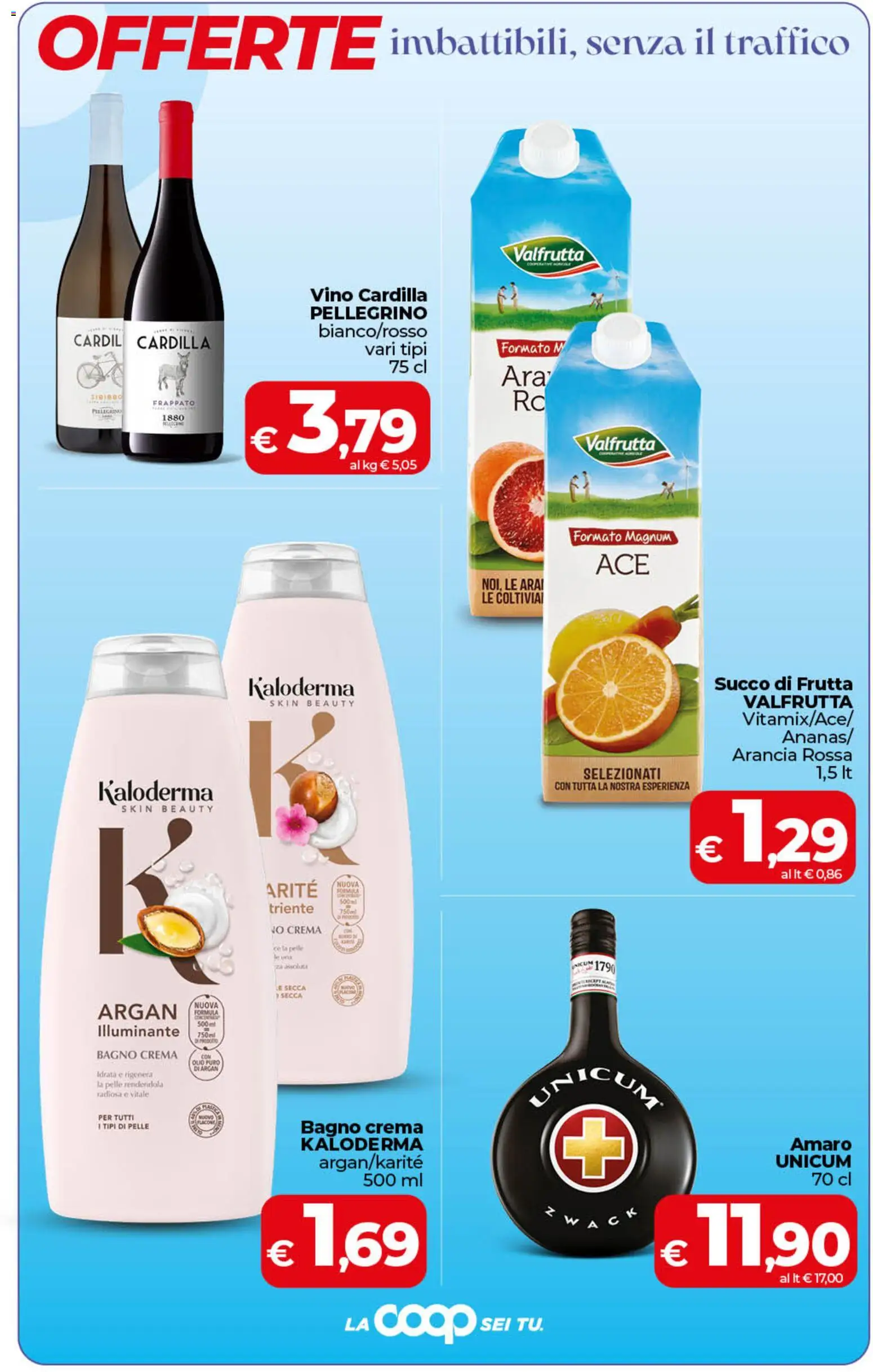Volantino COOP del 07.04.2026 | Pagina: 4 | Prodotti: Illuminante, Crema, Vino, Bagno