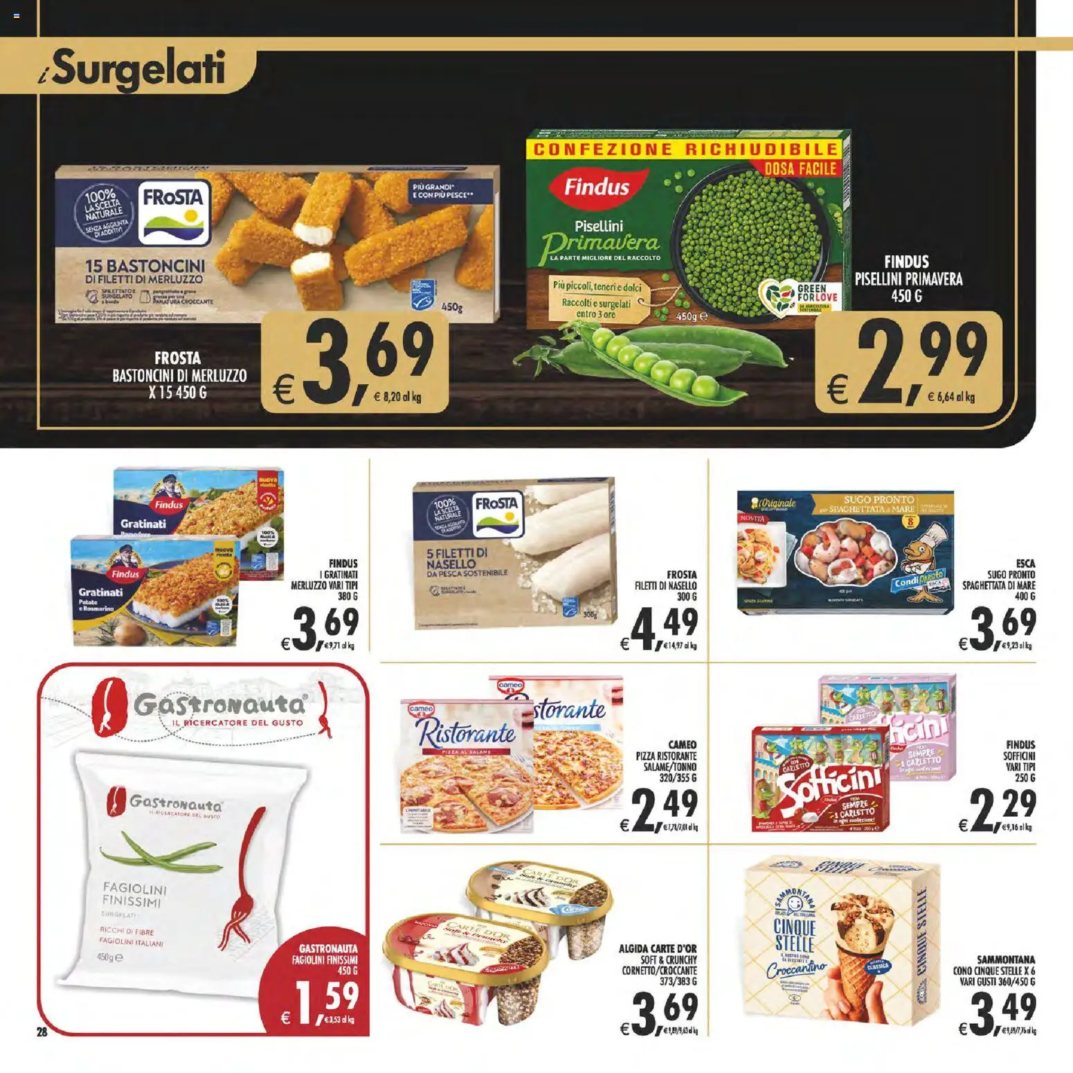 Volantino Decò del 07.04.2026 | Pagina: 28 | Prodotti: Patate, Pesca, Fagiolini, Sugo