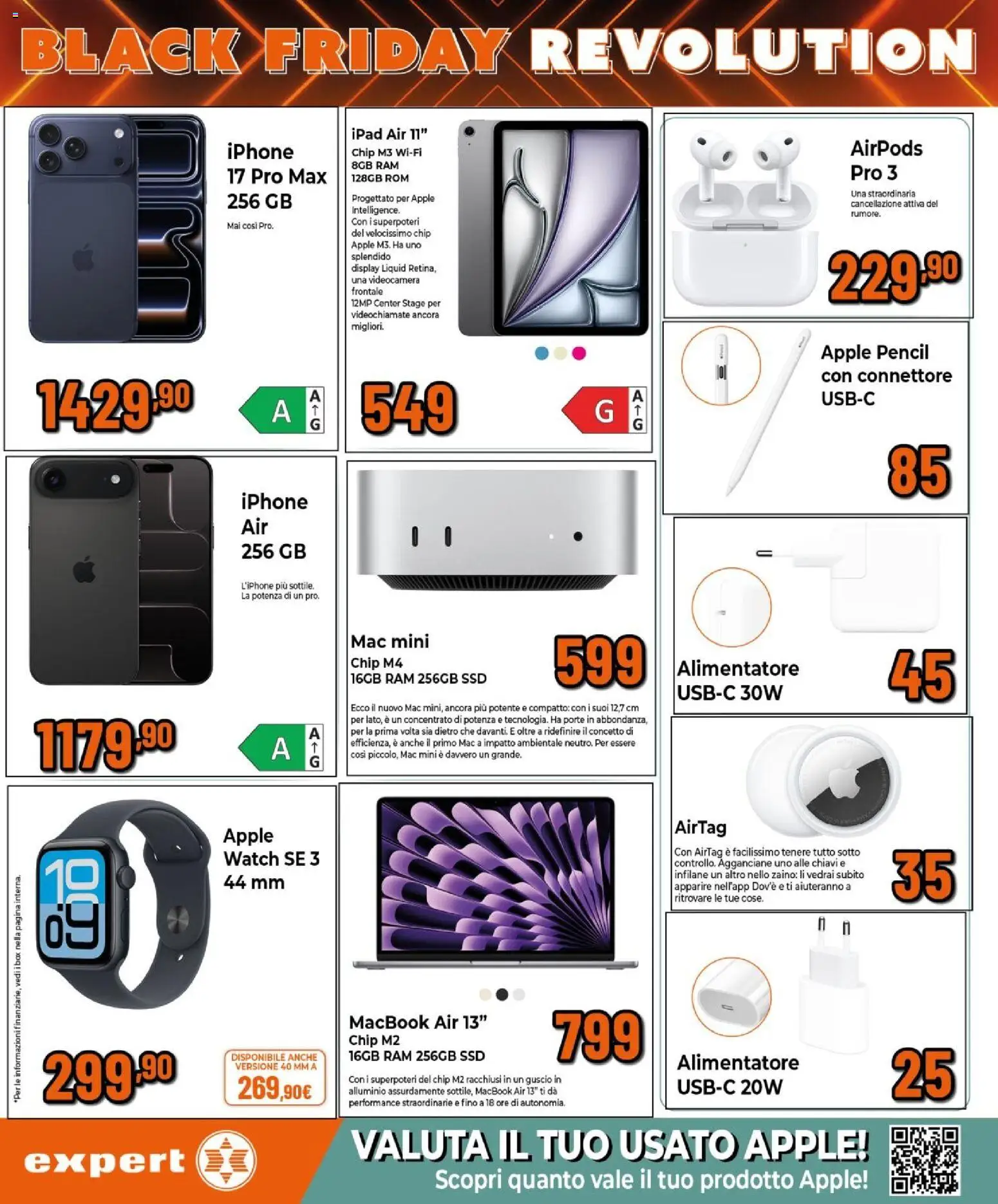 Volantino Expert del 17.11.2025 | Pagina: 5 | Prodotti: Videocamera, Connettore, Ipad, Airpods