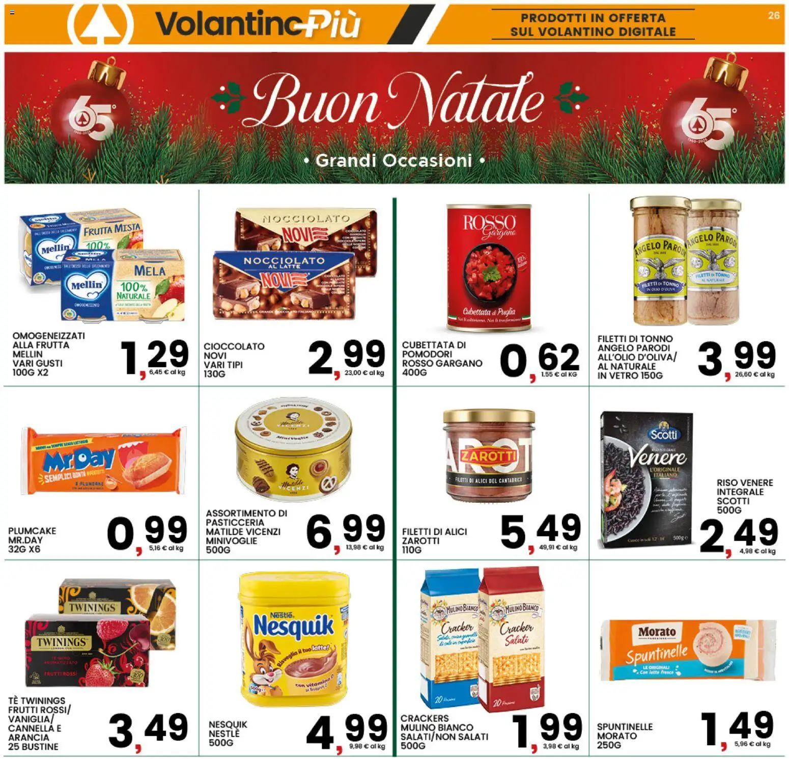 Volantino Interspar del 11.12.2025 | Pagina: 26 | Prodotti: Cioccolato, Tè, Tonno, Arancia
