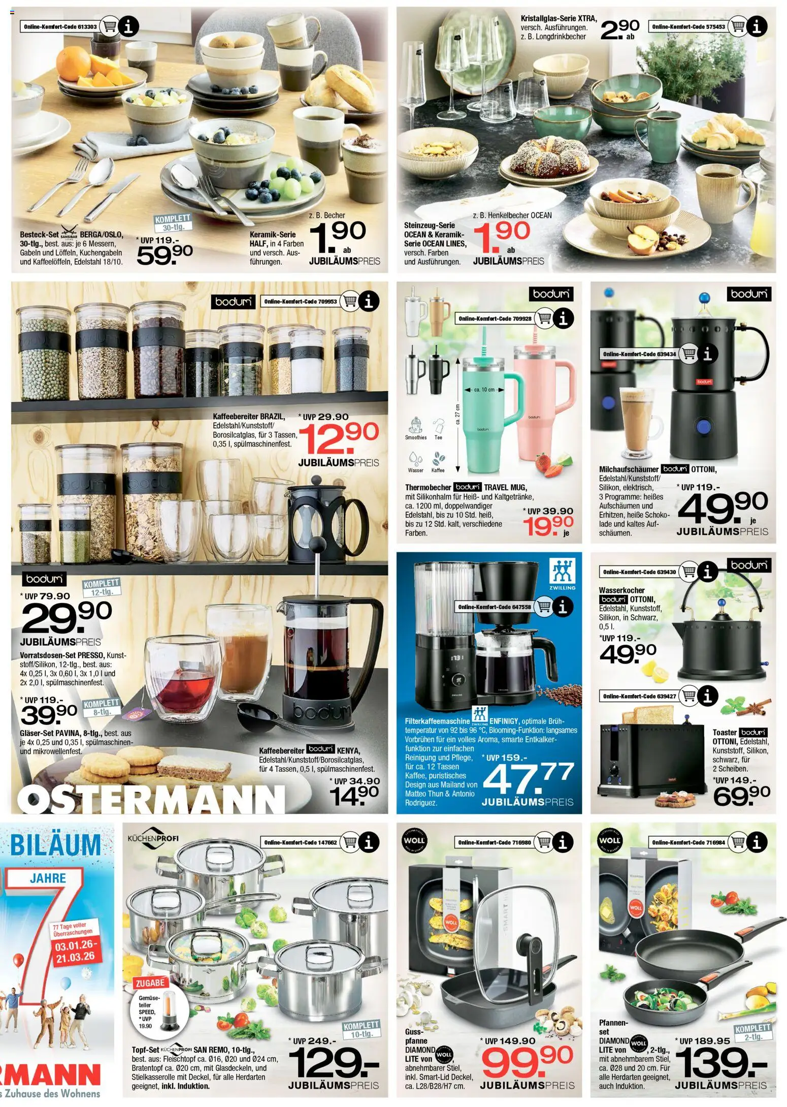 Ostermann Prospekt 	 – gültig ab 31.01.2026 | Seite: 7 | Produkte: Wasserkocher, Toaster, Gemüse, Filterkaffeemaschine