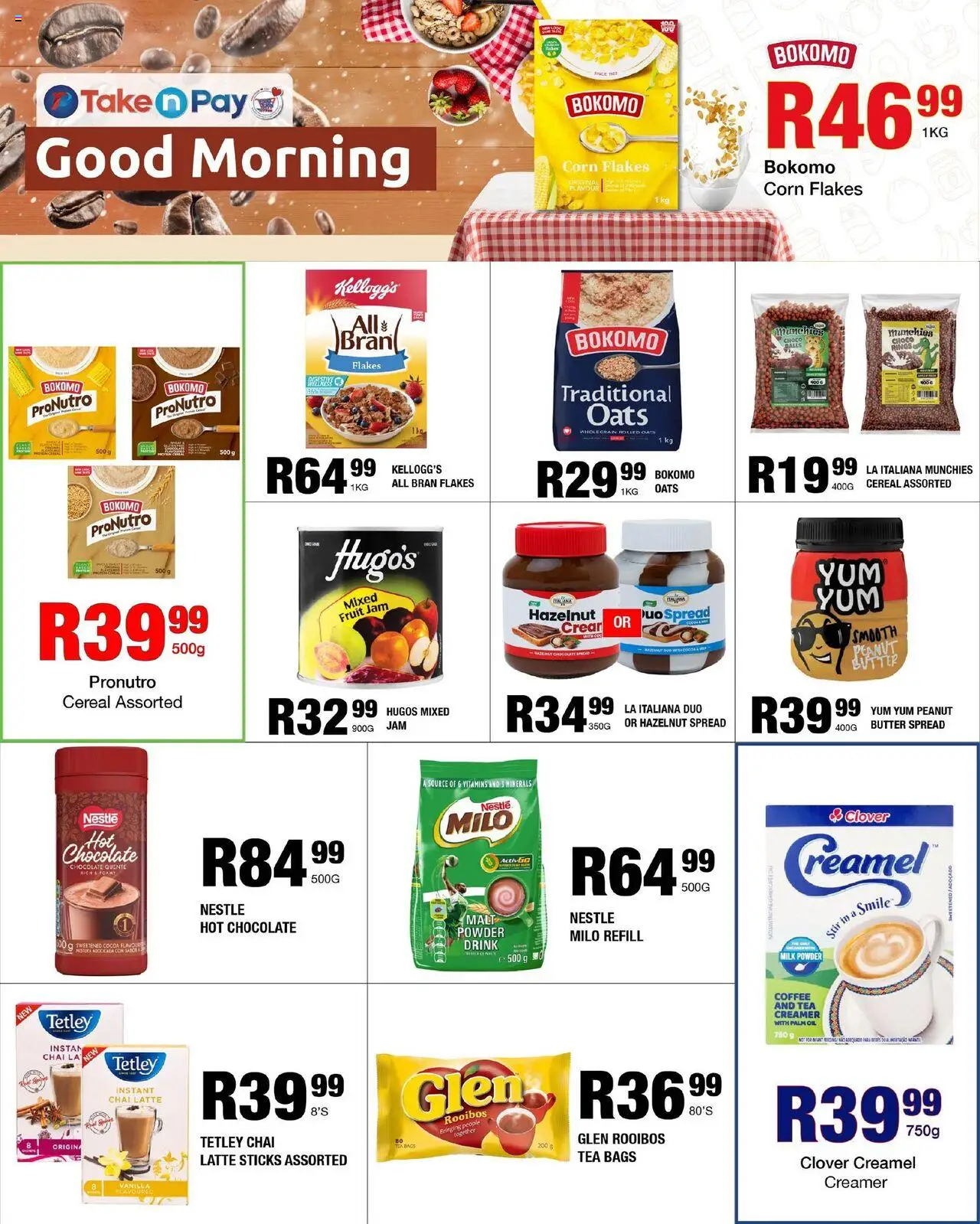 Take n Pay Specials │ valid from 11.08.2025 | Page: 4 | Products: Hot chocolate, Oil, Powder, Fruit