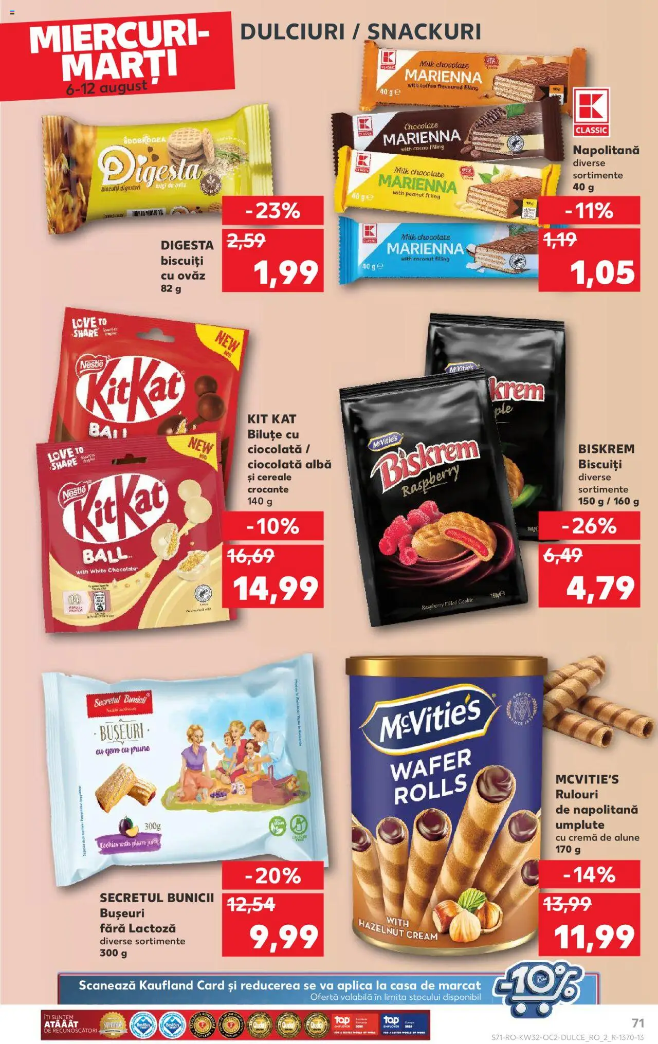 Catalog Kaufland - Tulcea – valabil de la 06.08.2025 | Pagină: 71 | Produse: Alune, Gem, Prune, Cereale